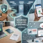 Cybersécurité et télétravail : les 4 mesures clés pour sécuriser les accès à distance (illustration générée par Gemini)